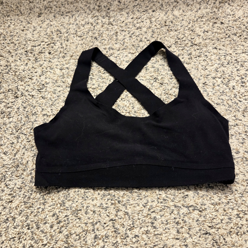 Black Cross-Back Women's Bralette